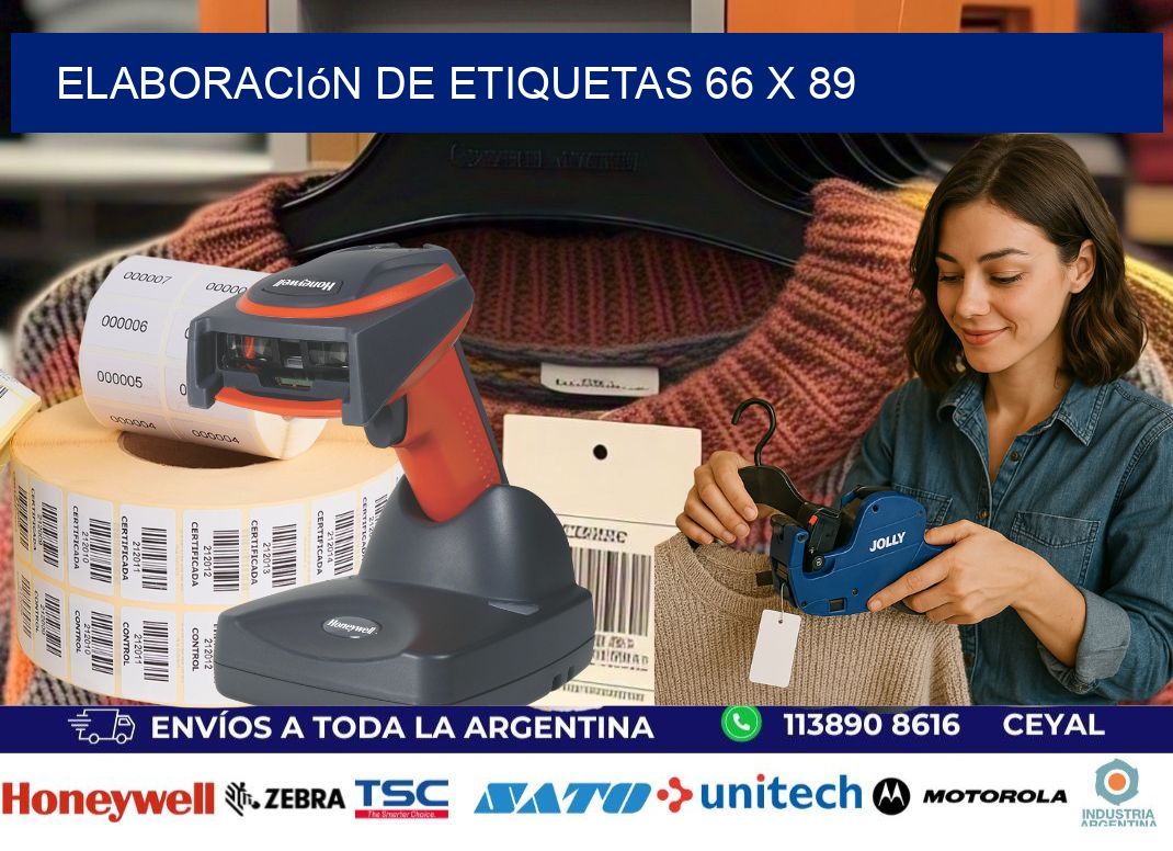 elaboración de etiquetas 66 x 89