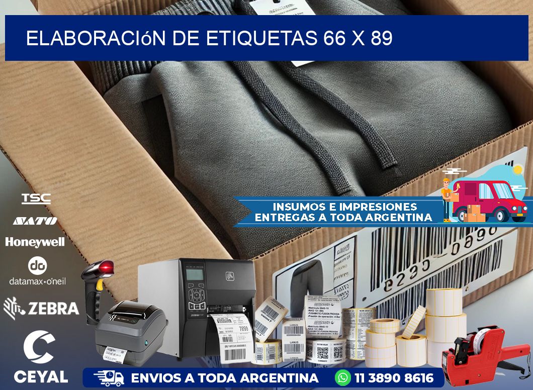 elaboración de etiquetas 66 x 89