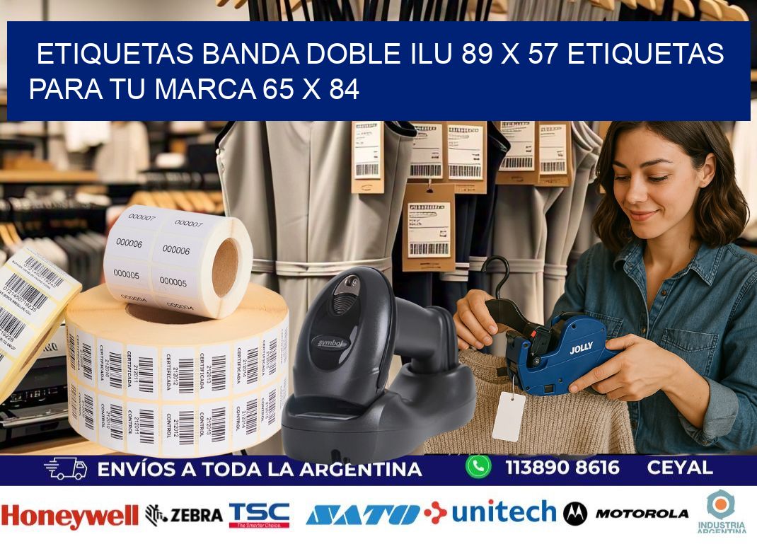 etiquetas banda doble ilu 89 x 57 etiquetas para tu marca 65 x 84