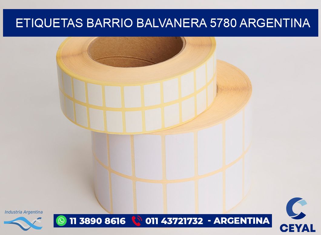 etiquetas barrio balvanera 5780 argentina