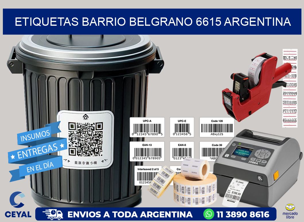 etiquetas barrio belgrano 6615 argentina