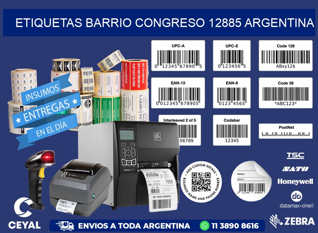etiquetas barrio congreso 12885 argentina