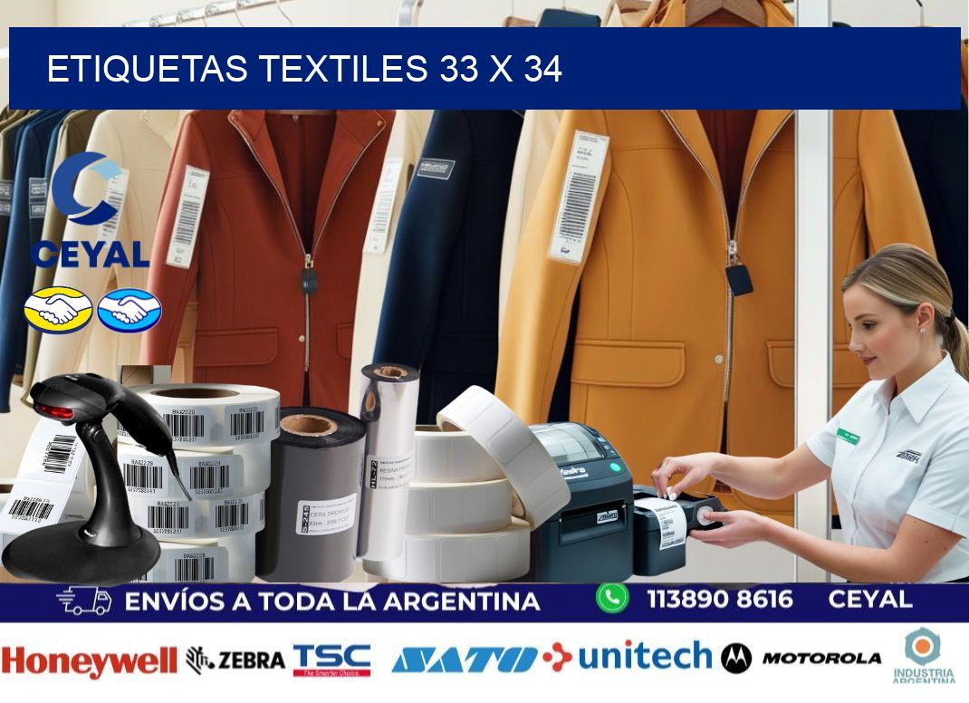 etiquetas textiles 33 x 34