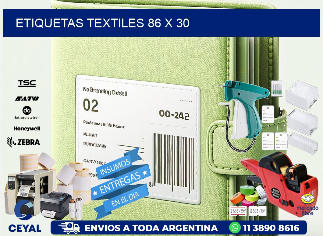 etiquetas textiles 86 x 30
