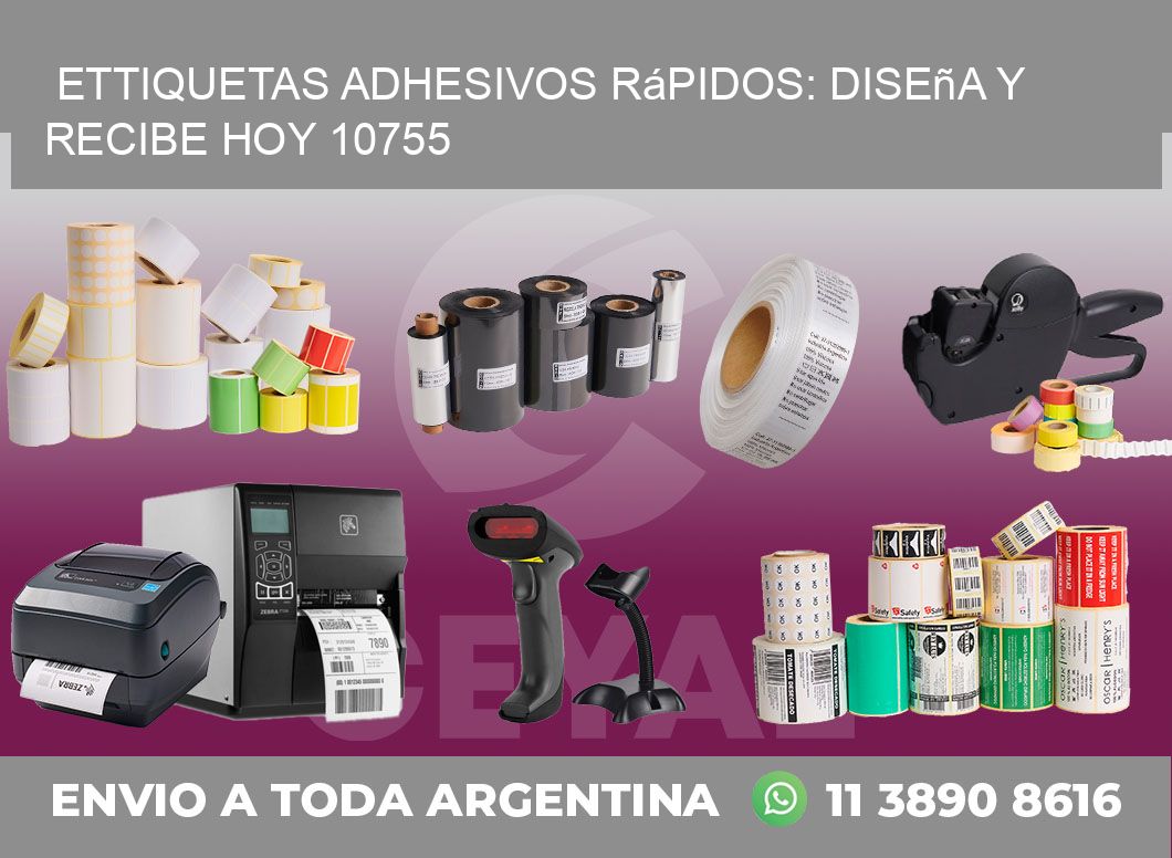 ettiquetas Adhesivos Rápidos: Diseña y Recibe Hoy 10755