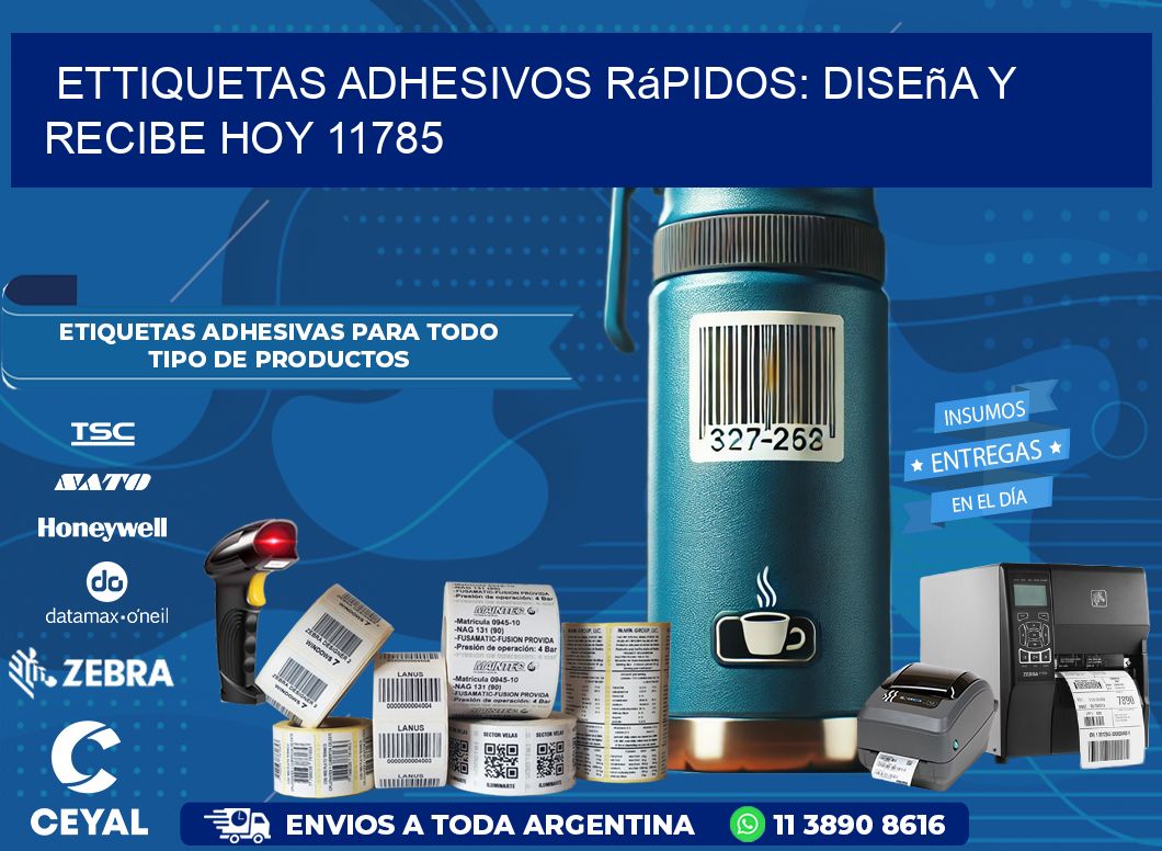 ettiquetas Adhesivos Rápidos: Diseña y Recibe Hoy 11785