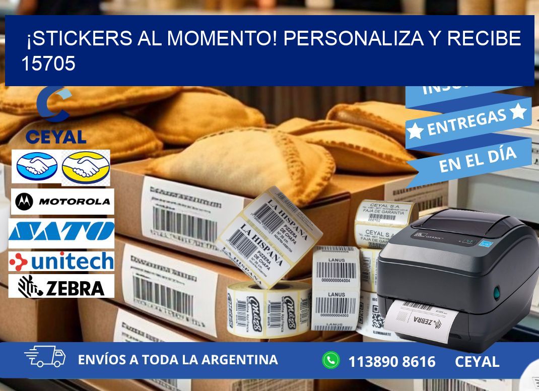 ¡Stickers al Momento! Personaliza y Recibe 15705