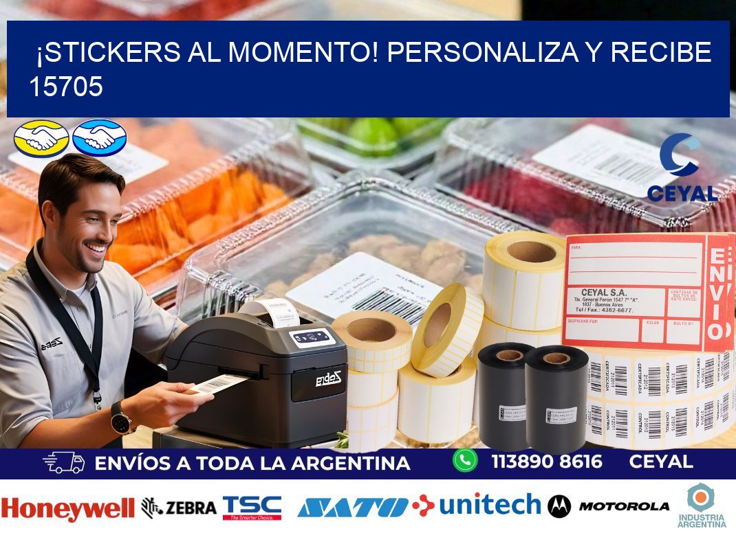 ¡Stickers al Momento! Personaliza y Recibe 15705
