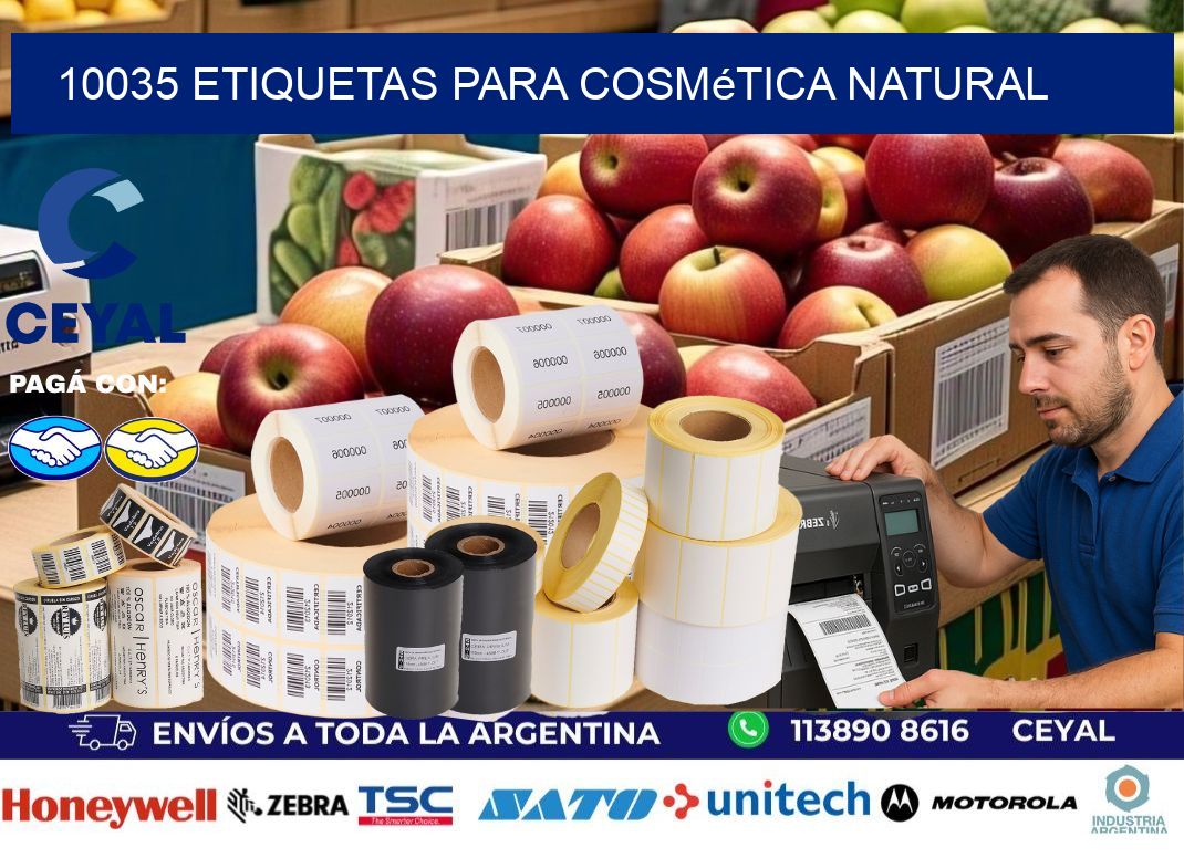 10035 Etiquetas para cosmética natural