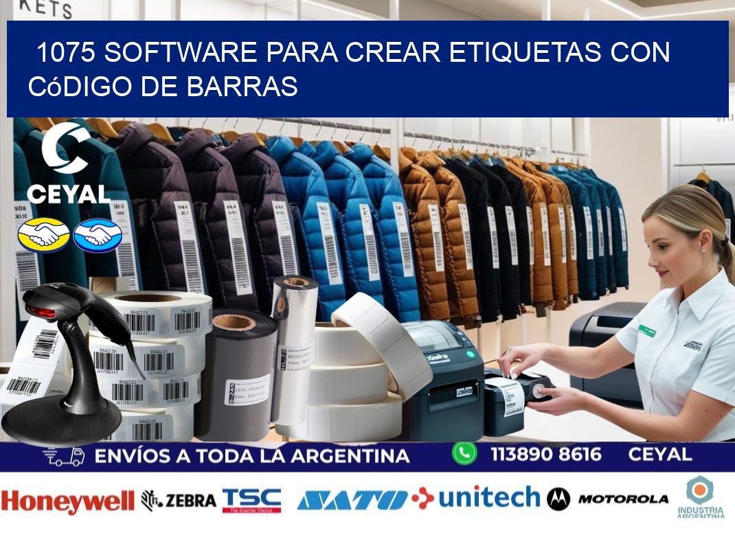 1075 Software para crear etiquetas con código de barras