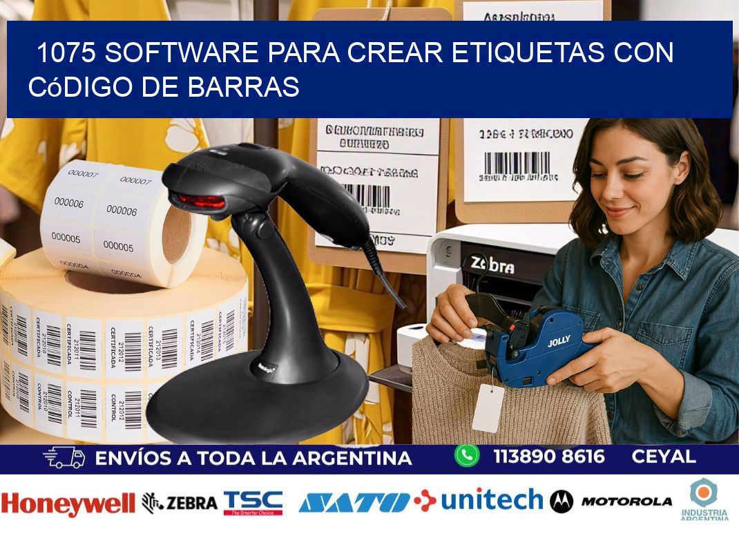 1075 Software para crear etiquetas con código de barras
