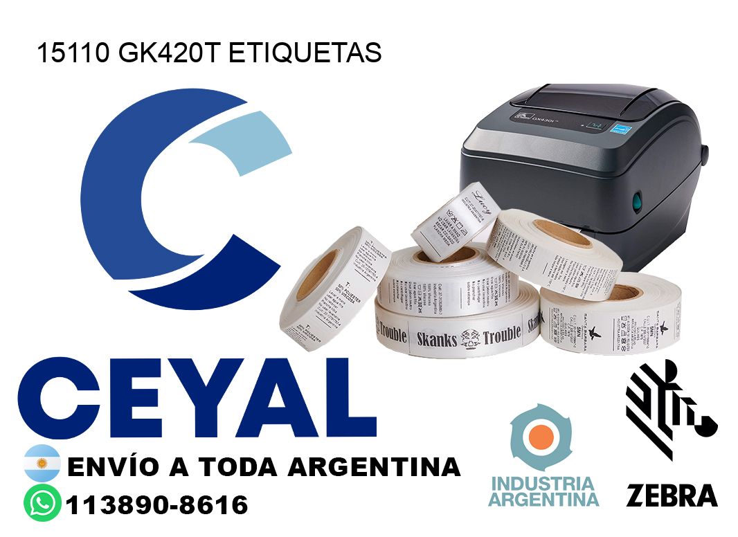 15110 GK420T etiquetas