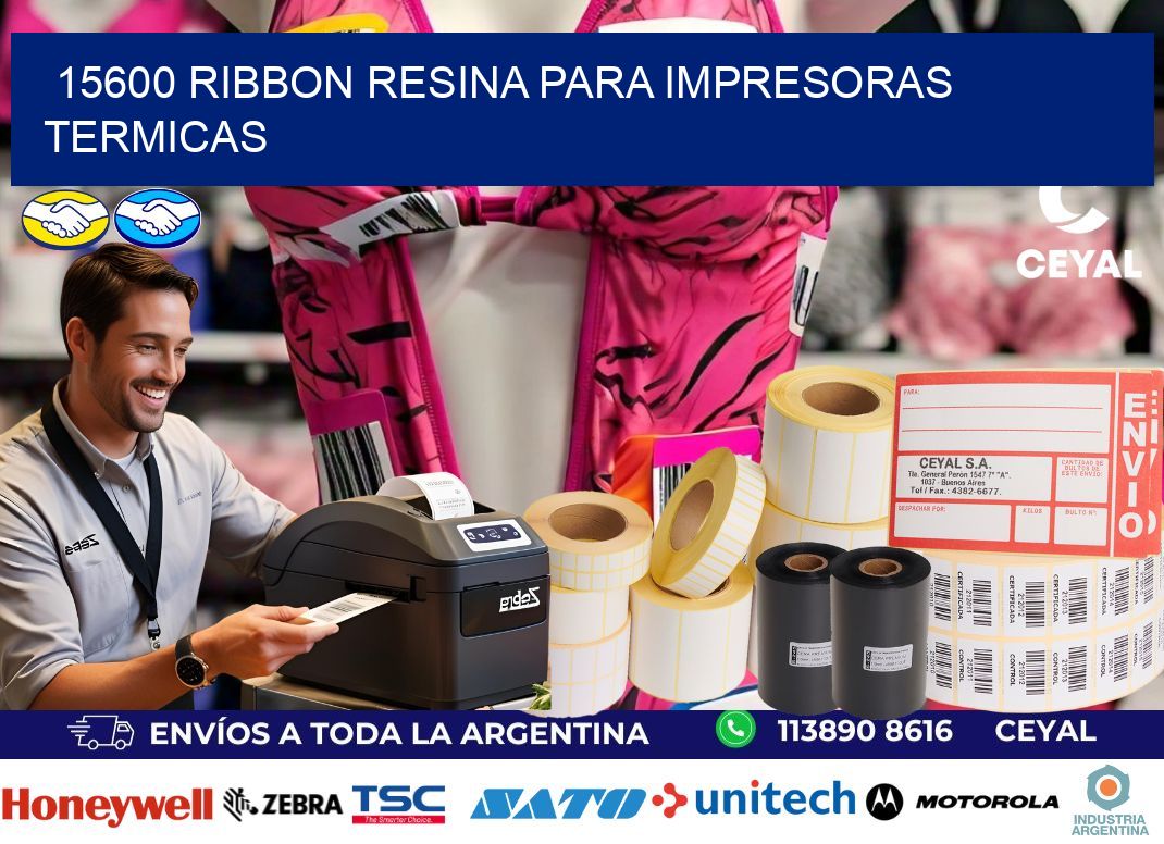 15600 ribbon resina para impresoras termicas