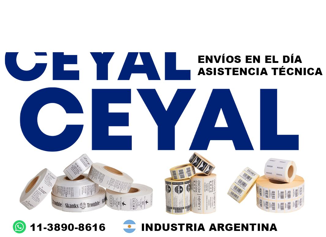 18400 Etiquetas con código de barras para ropa