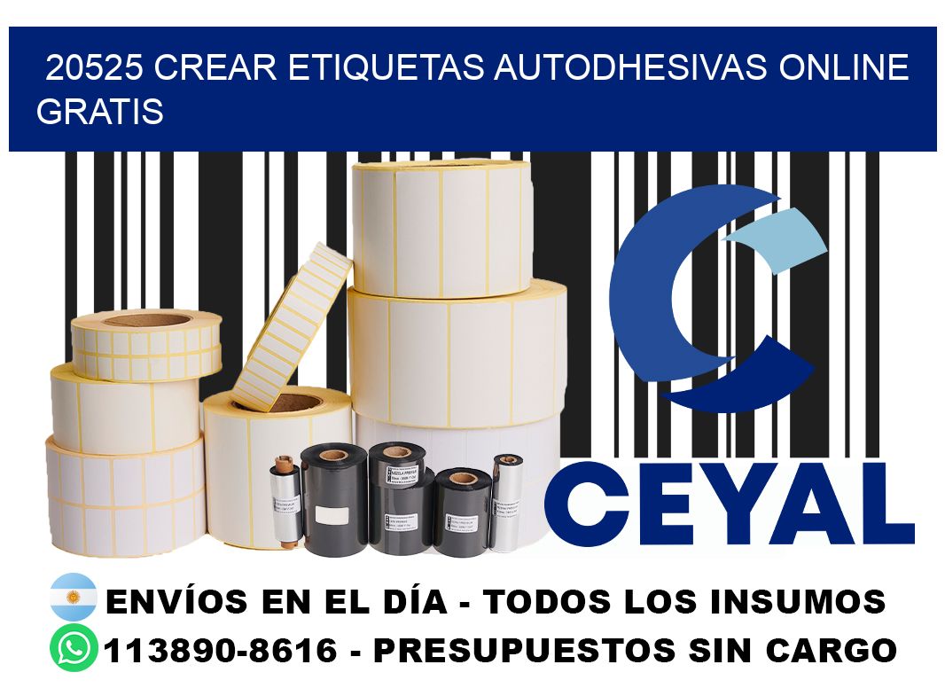 20525 Crear etiquetas autodhesivas online gratis