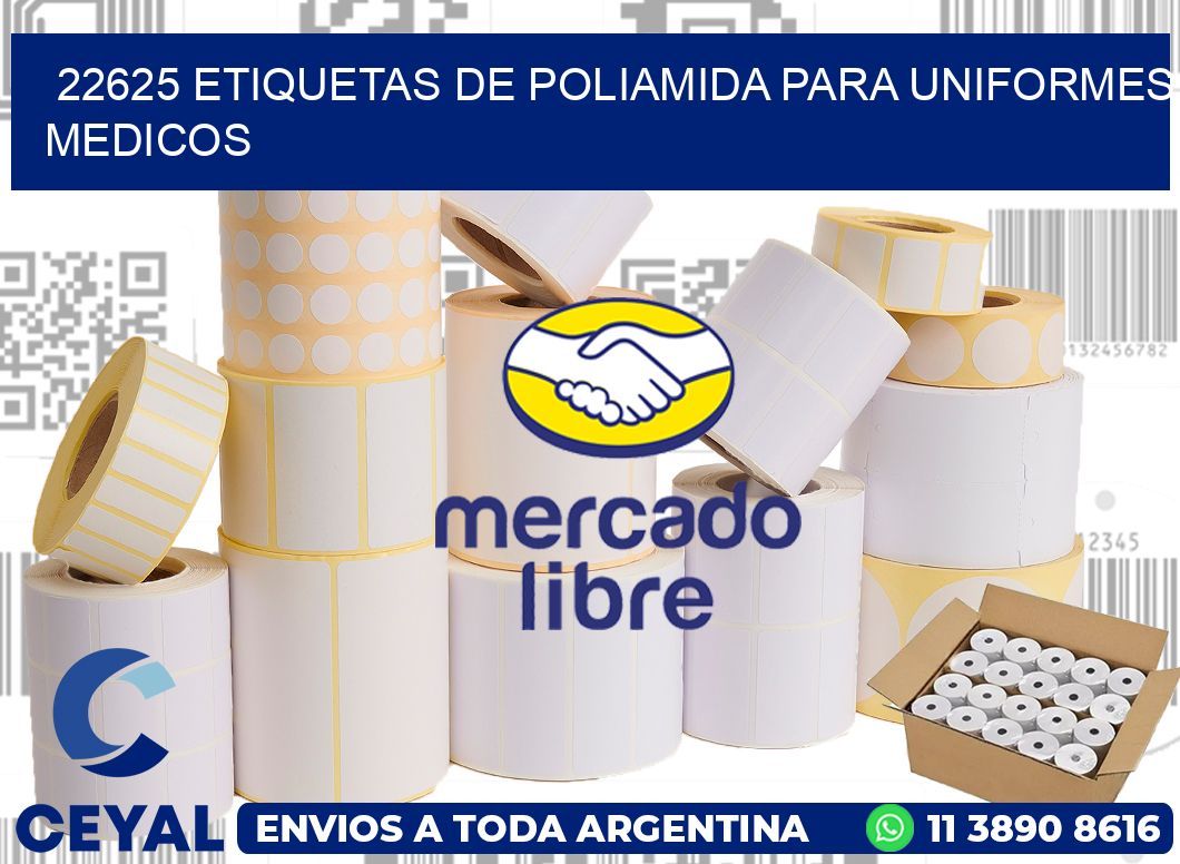 22625 Etiquetas de poliamida para uniformes medicos