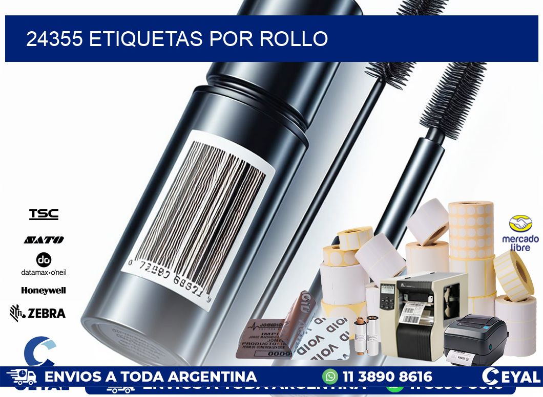 24355 Etiquetas por rollo