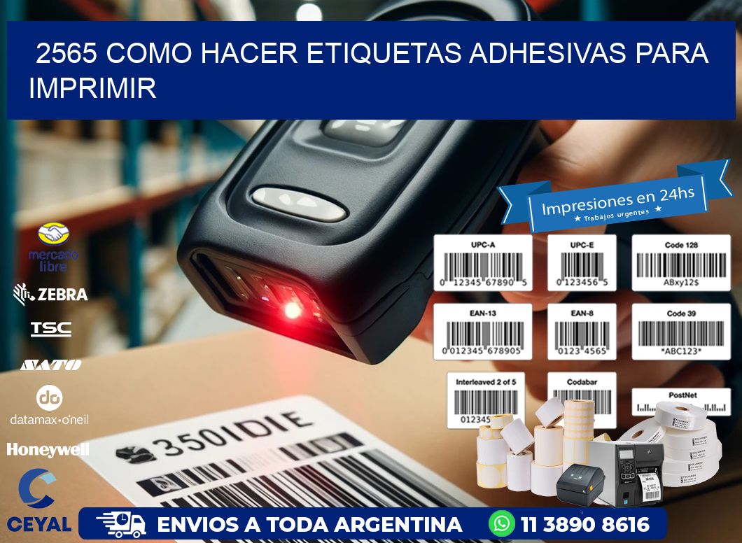 2565 Como hacer etiquetas adhesivas para imprimir