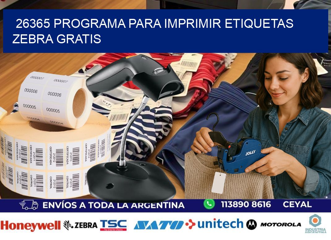 26365 Programa para imprimir etiquetas Zebra gratis