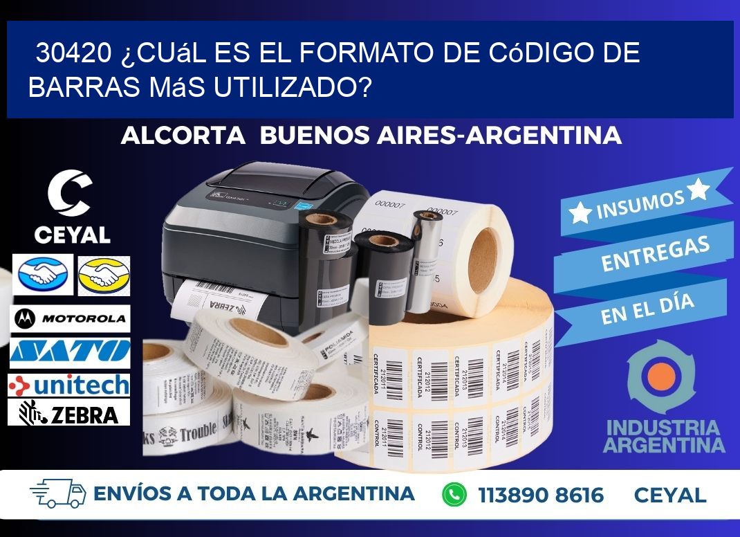 30420 ¿Cuál es el formato de código de barras más utilizado?