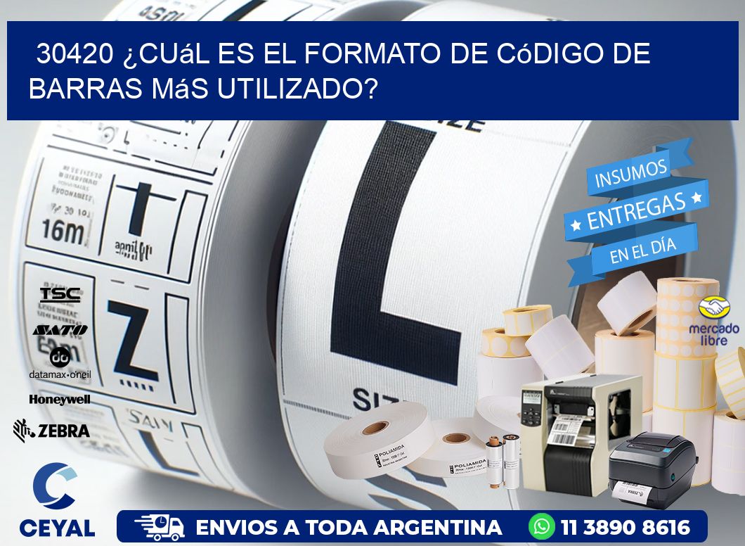 30420 ¿Cuál es el formato de código de barras más utilizado?