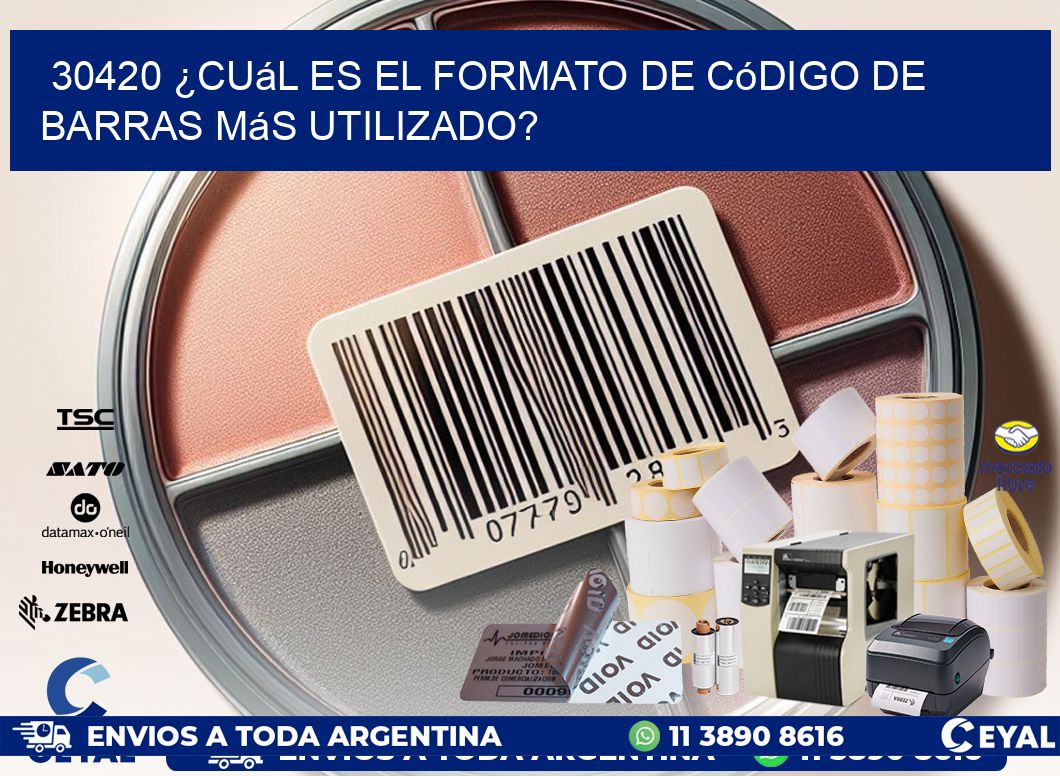 30420 ¿Cuál es el formato de código de barras más utilizado?
