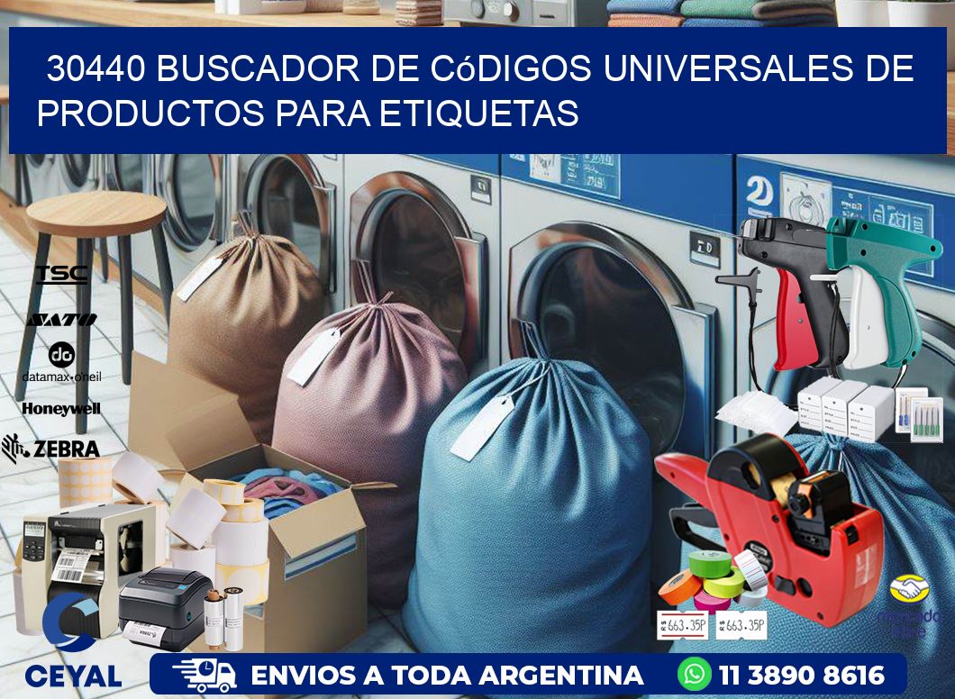 30440 Buscador de códigos universales de productos para etiquetas