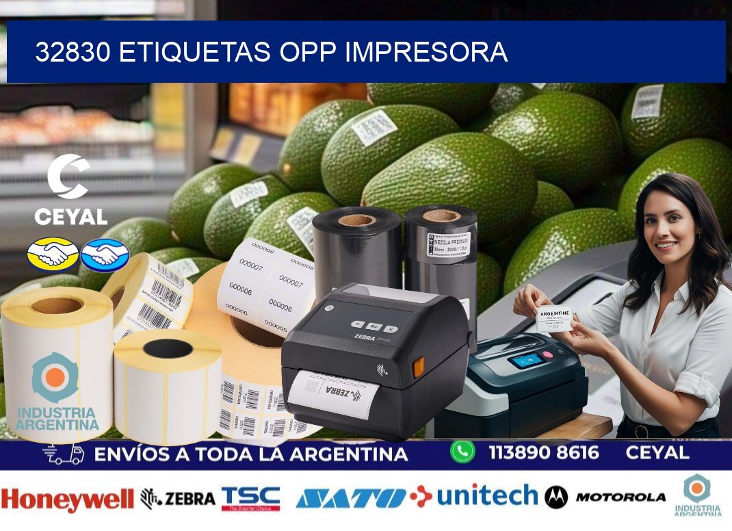 32830 etiquetas opp impresora
