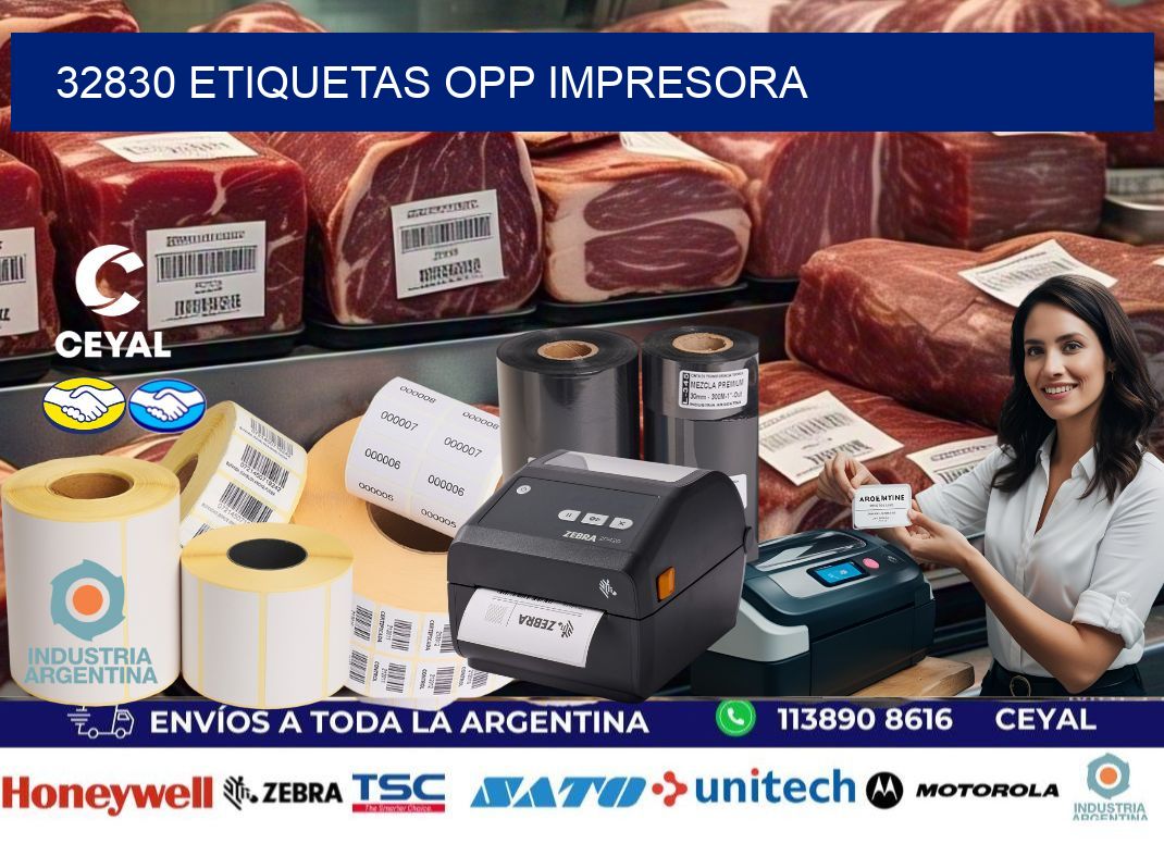 32830 etiquetas opp impresora