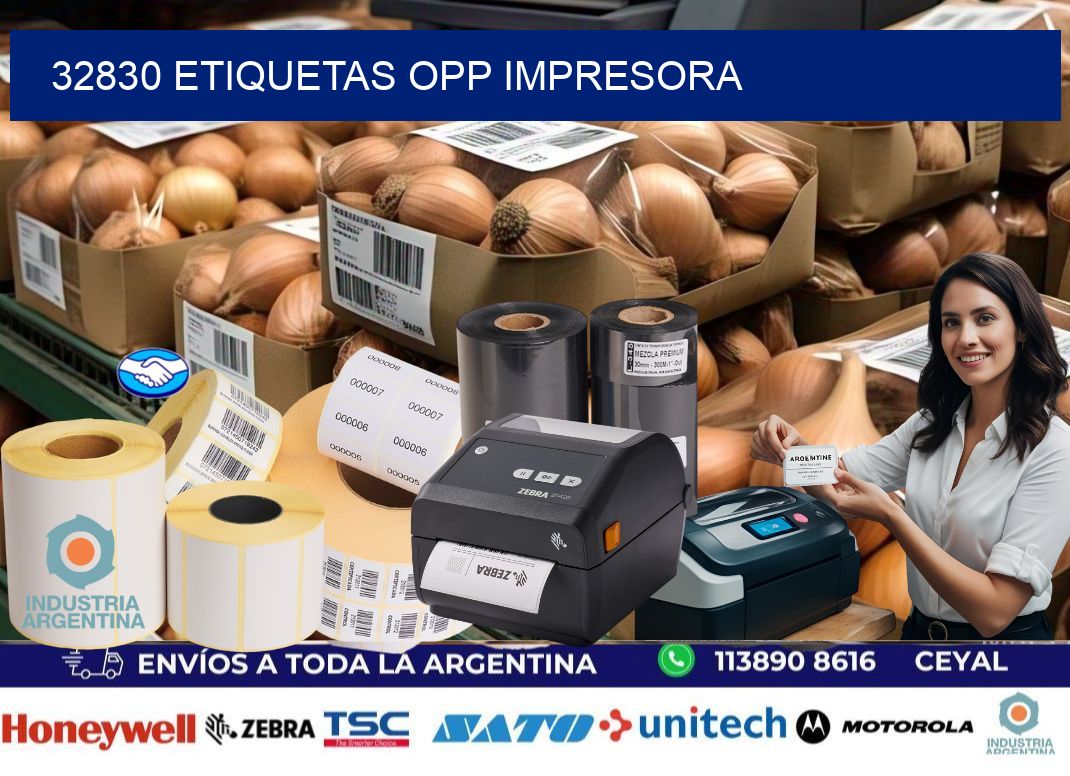 32830 etiquetas opp impresora