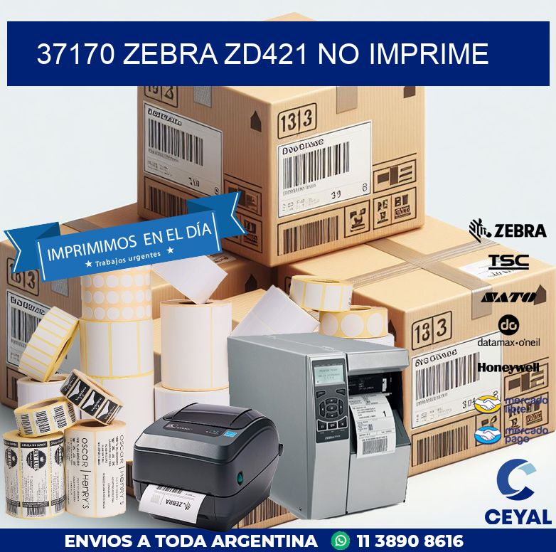 37170 Zebra ZD421 no imprime