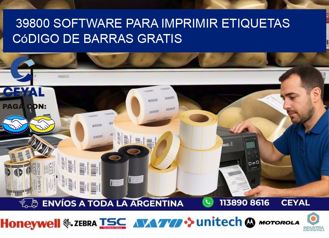 39800 Software para imprimir etiquetas código de barras gratis