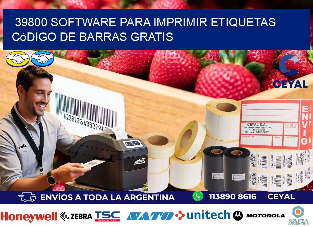 39800 Software para imprimir etiquetas código de barras gratis