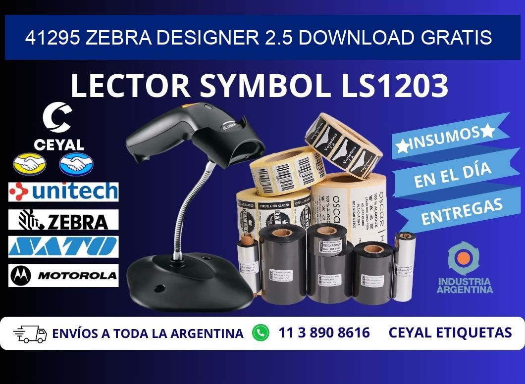 41295 Zebra designer 2.5 download gratis