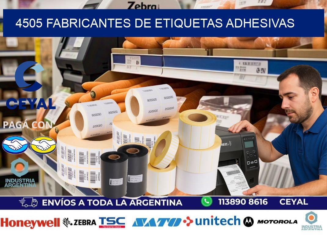 4505 Fabricantes de etiquetas adhesivas