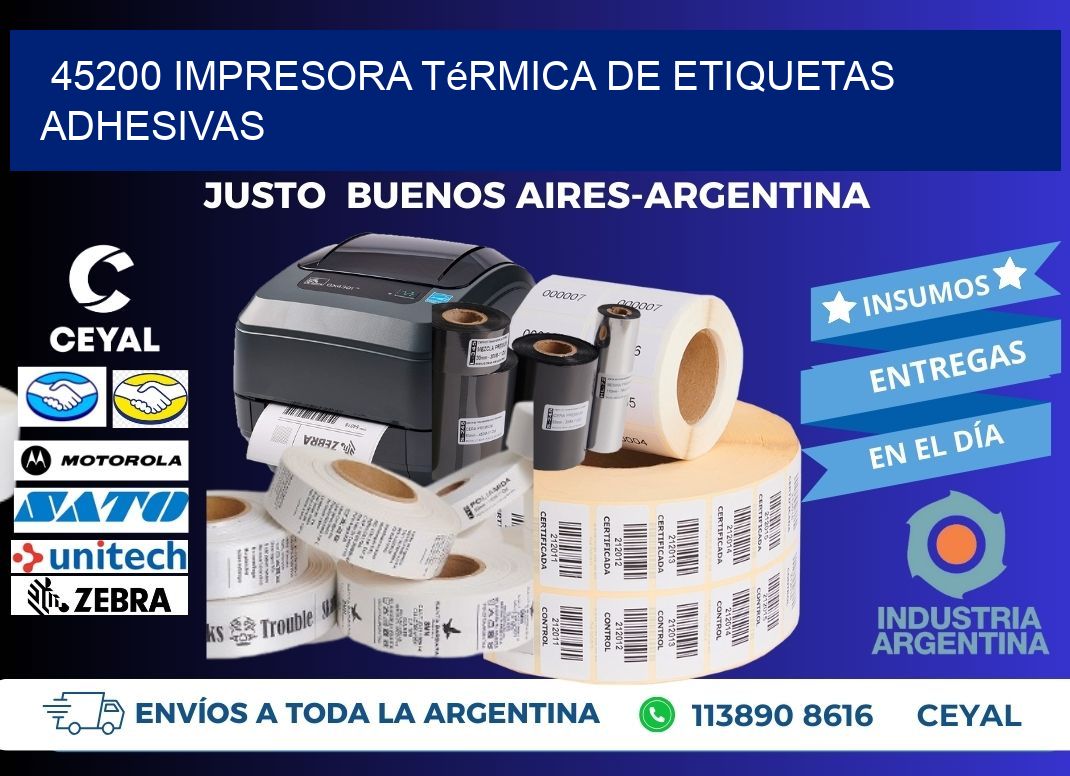 45200 Impresora térmica de etiquetas adhesivas