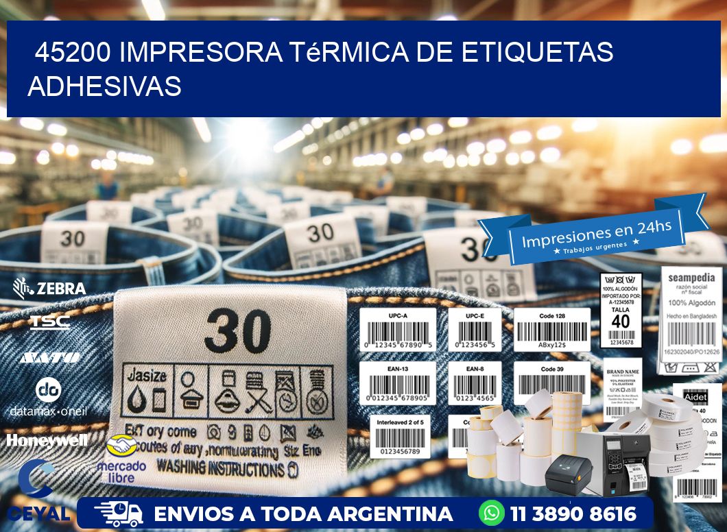 45200 Impresora térmica de etiquetas adhesivas