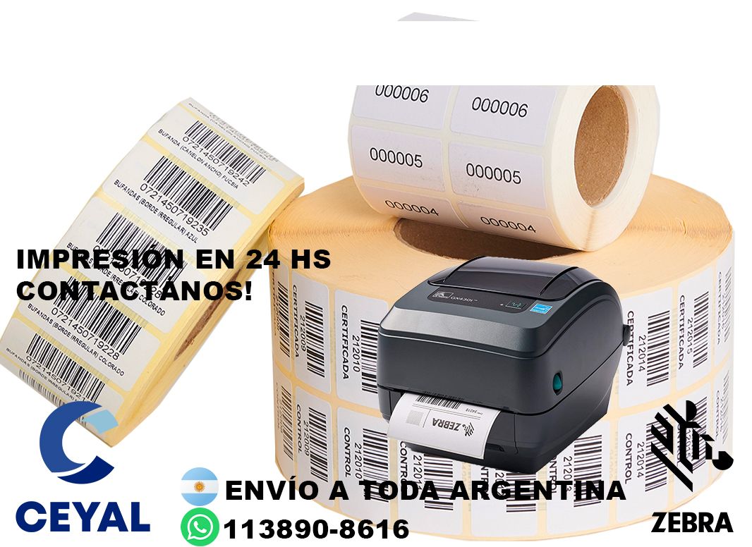 5 cajas de etiquetas 41 x 49