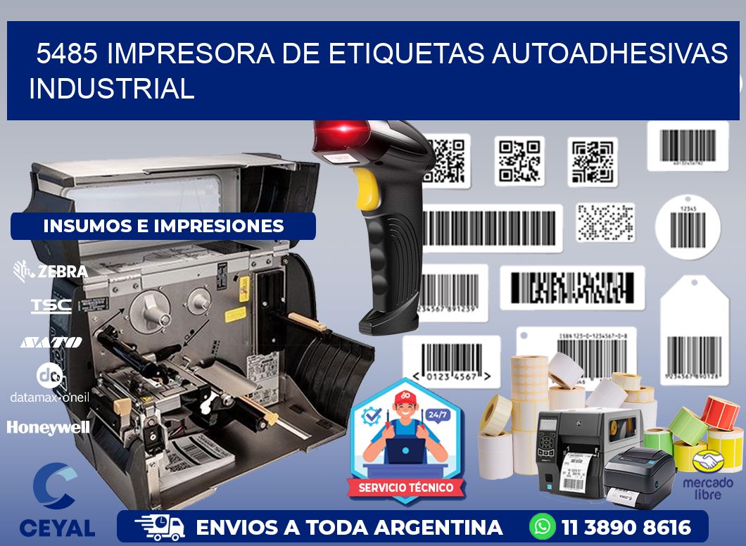 5485 Impresora de etiquetas autoadhesivas industrial