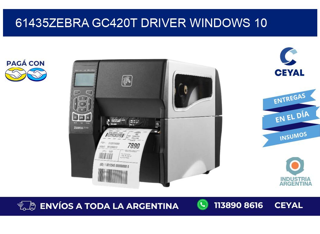 61435Zebra GC420t driver Windows 10