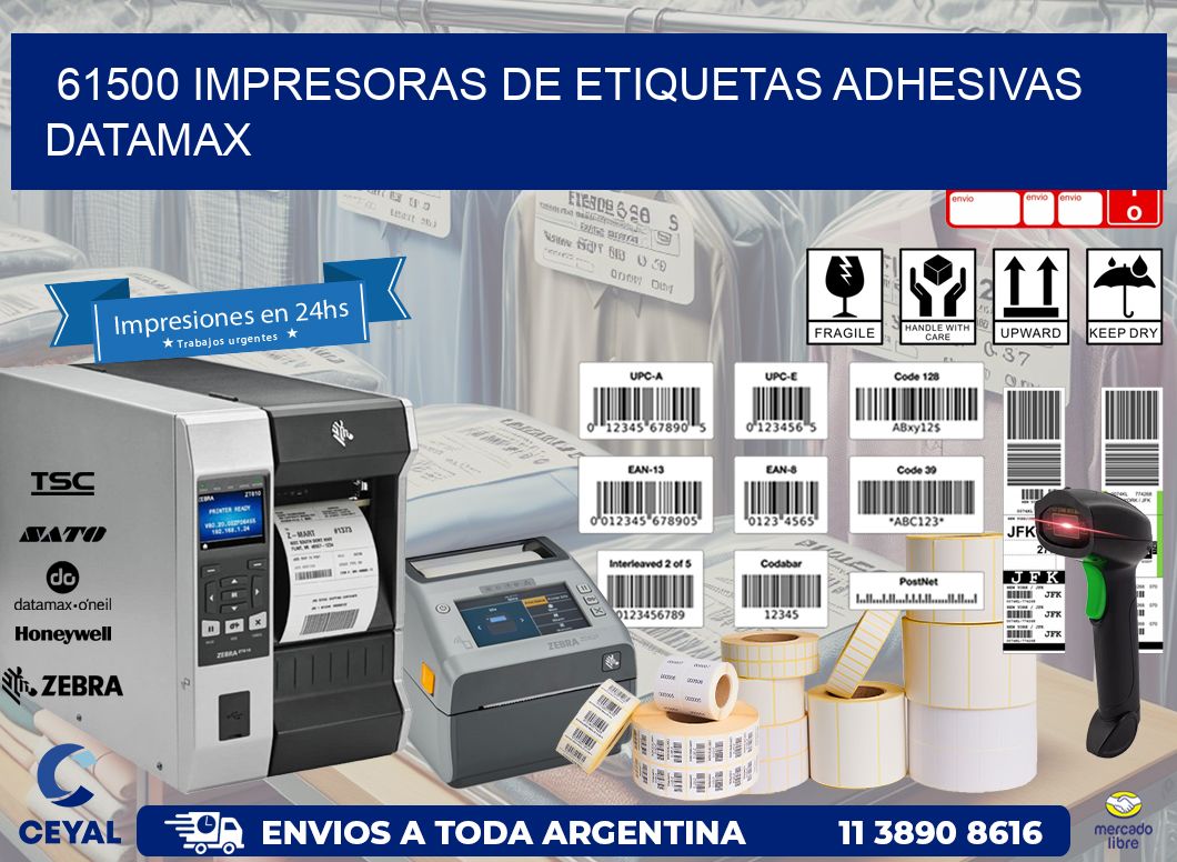 61500 impresoras de etiquetas adhesivas datamax