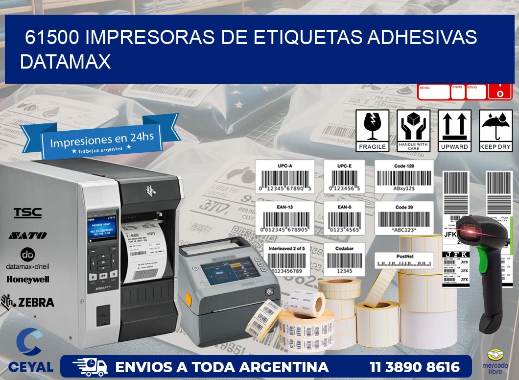 61500 impresoras de etiquetas adhesivas datamax