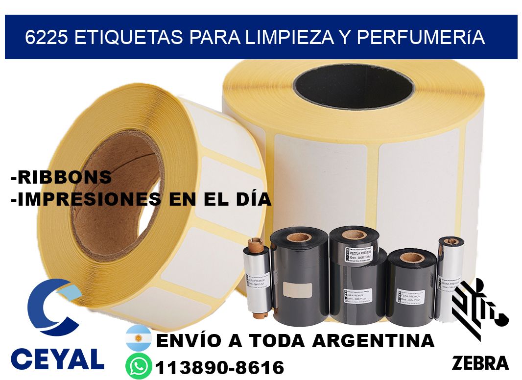 6225 Etiquetas para limpieza y perfumería