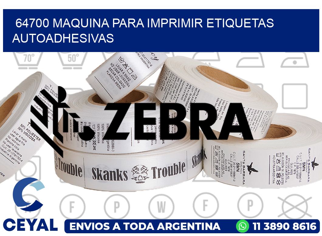 64700 maquina para imprimir etiquetas autoadhesivas