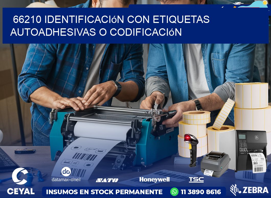 66210 identificación con etiquetas autoadhesivas o codificación