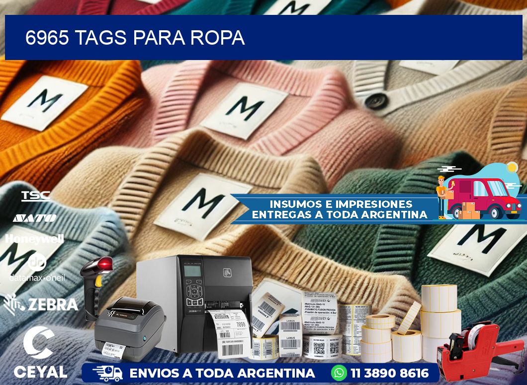 6965 Tags para ropa