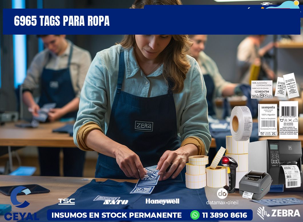 6965 Tags para ropa