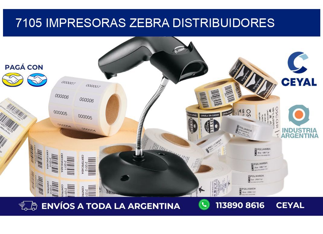 7105 impresoras Zebra distribuidores