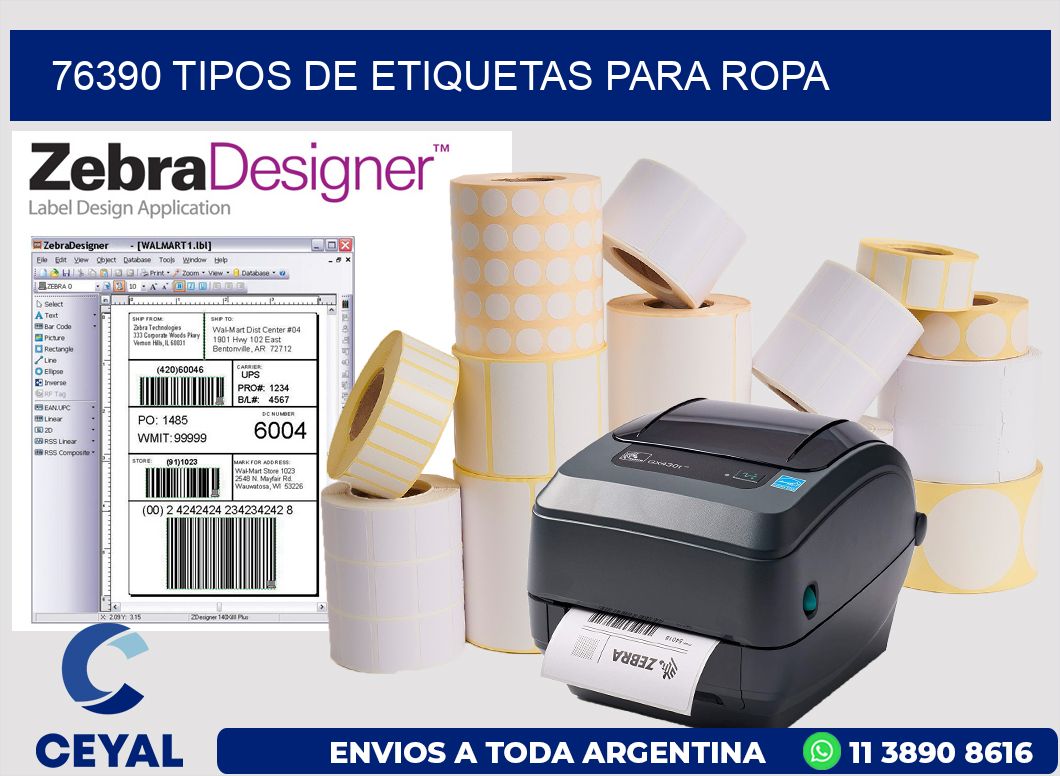 76390 tipos de etiquetas para ropa