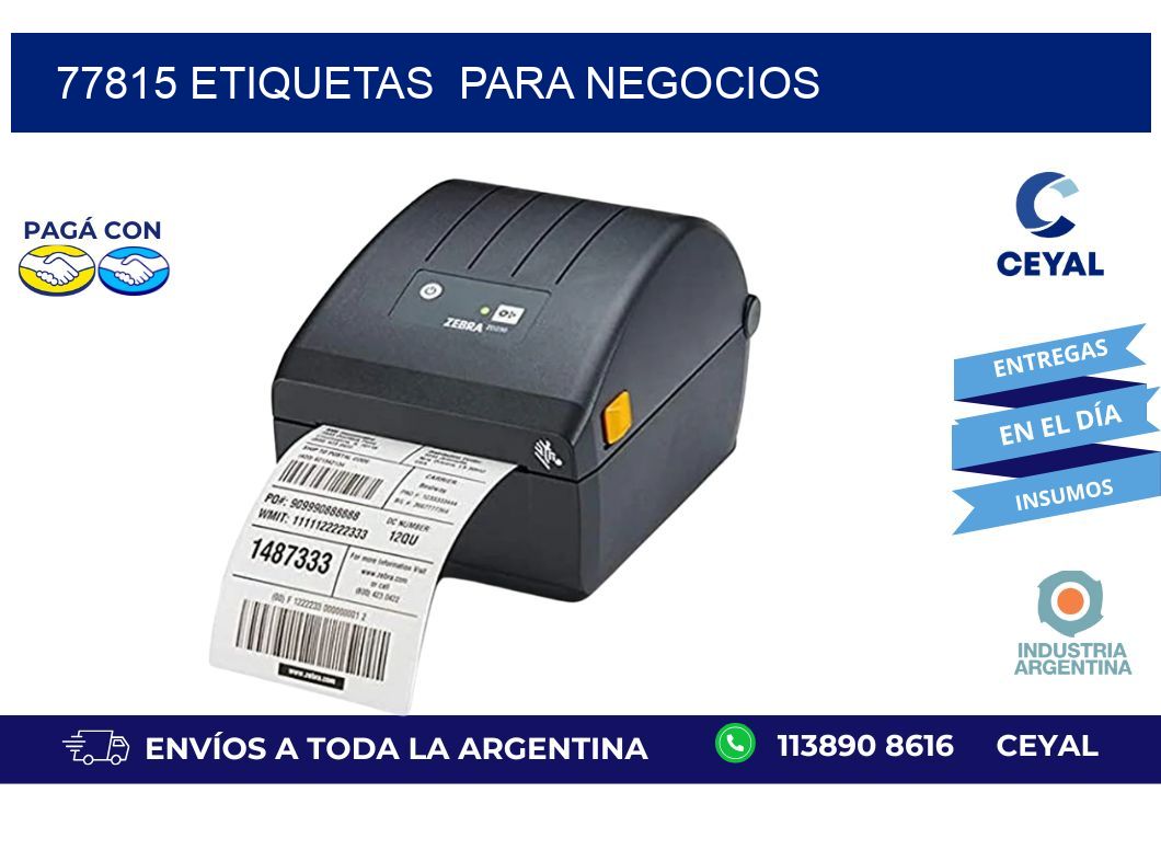 77815 etiquetas  para negocios